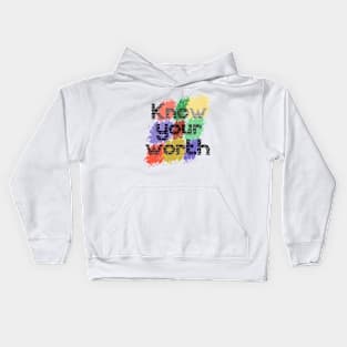 Know Your Worth Kids Hoodie